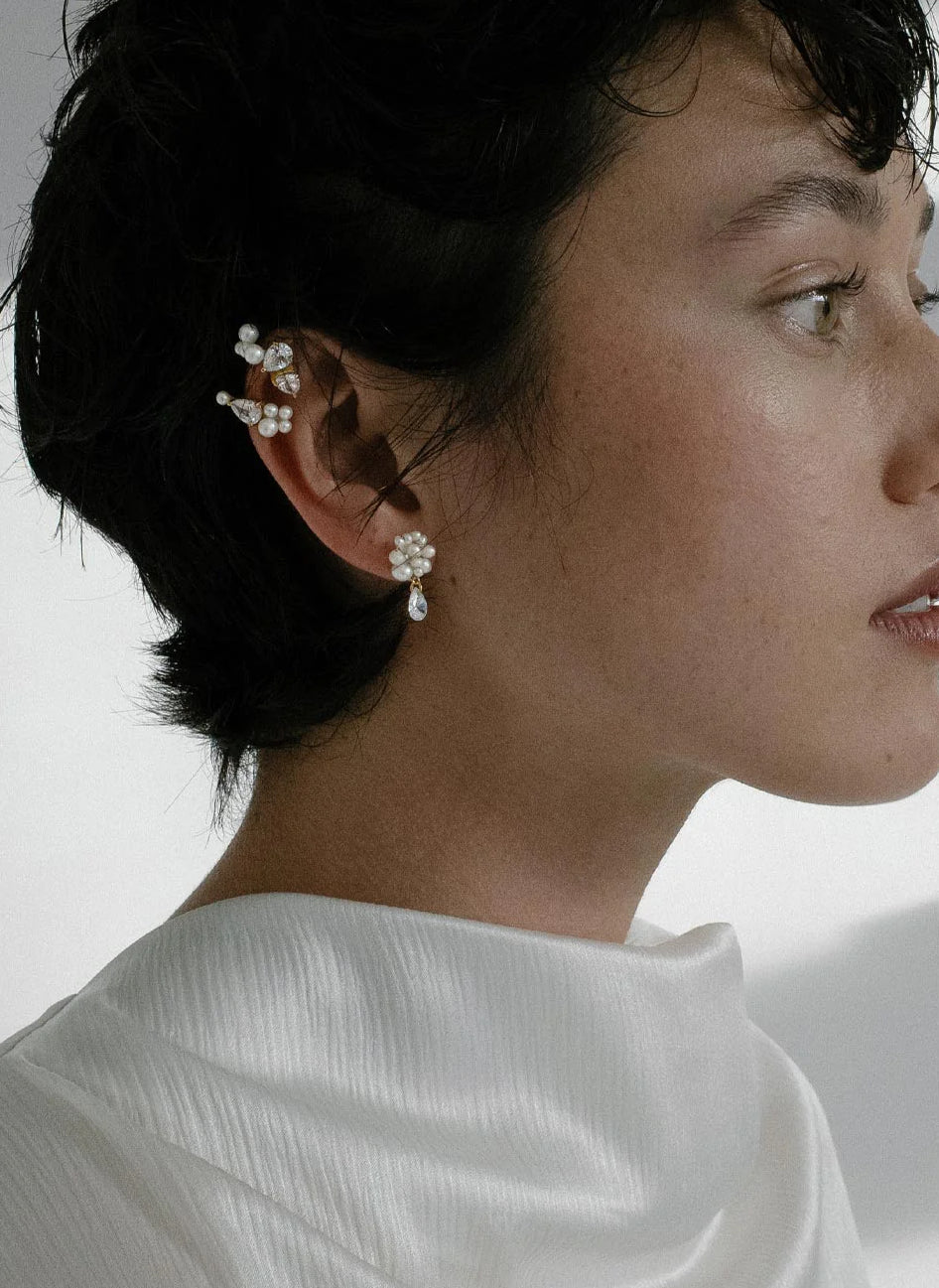 TIME IS LAYERED IN ICE EARRINGS